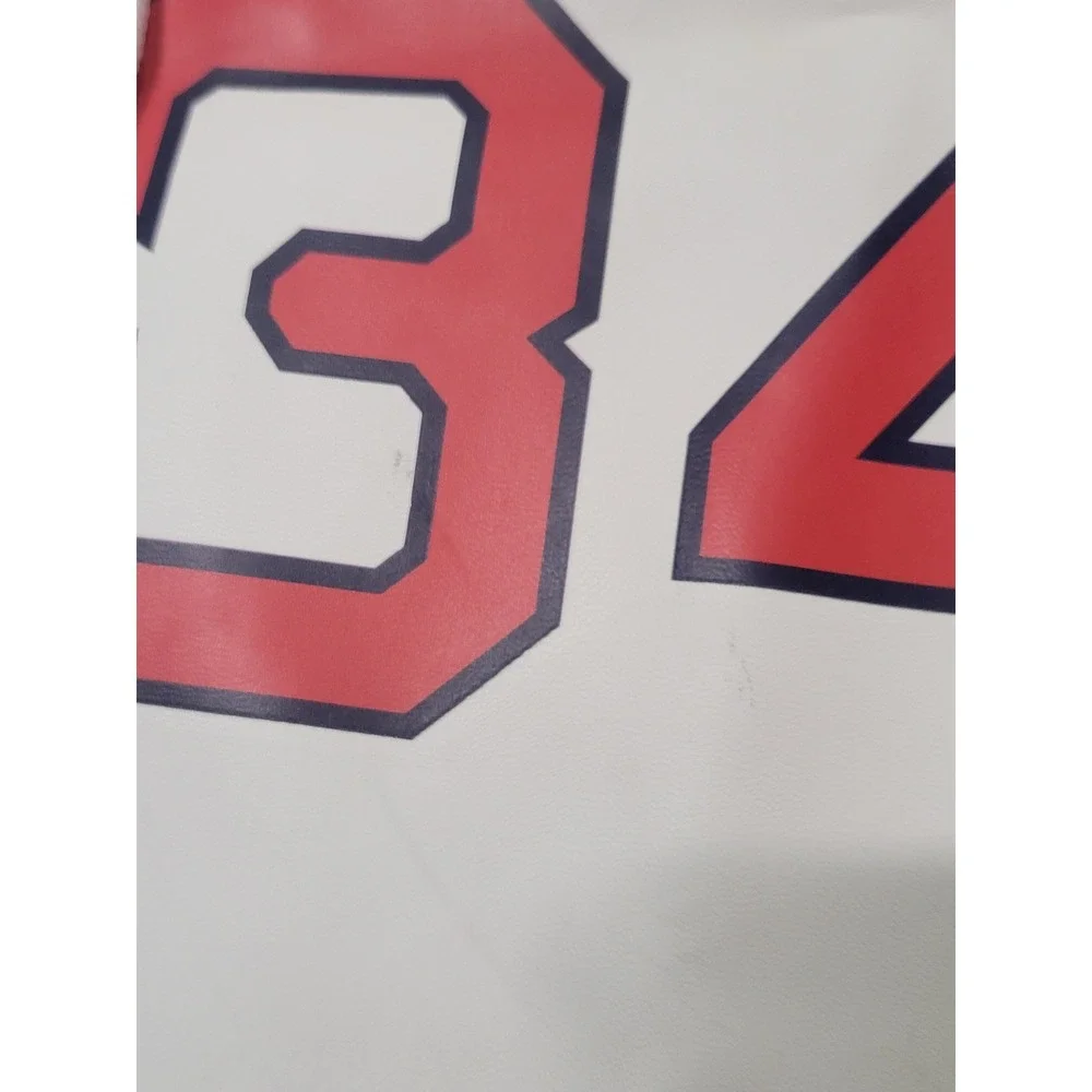 Zumer Sport Drawstring Backpack 34 Baseball‎ Stitch White Red Blue